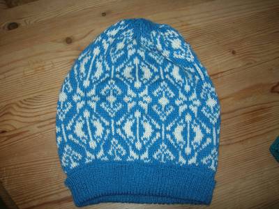 The Blue and white hat 2