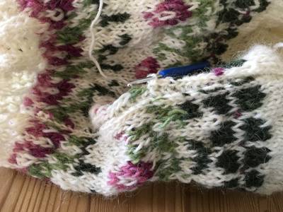 Springtime crochet before cut