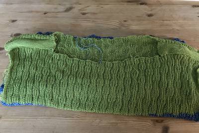 Cotton summerdress shoulder panels