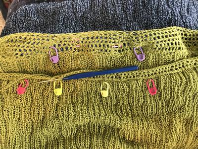 Cotton summerdress chrocheting decreasing