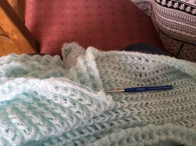 Glacial water crocheting