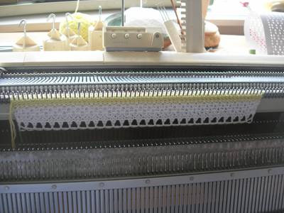 adding stribes dish cloth