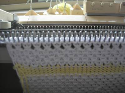 finishing with picot dish cloth