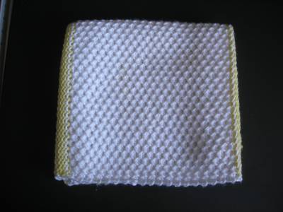 finished dish cloth